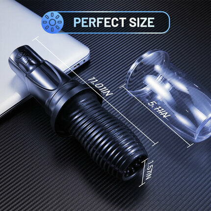 ACMEJOY-360° Wrapped 7 Rotating Vibrating Handheld Electric Masturbator