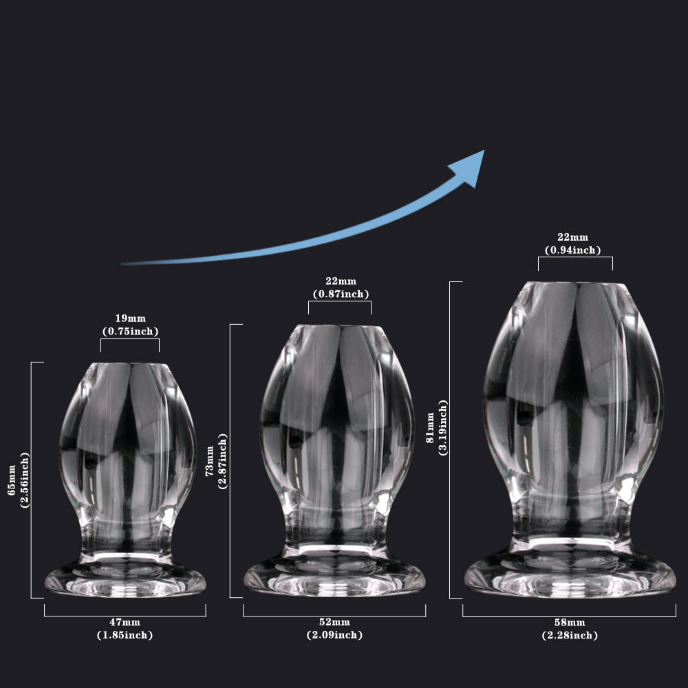 Hollow Anal Plug Transparent Speculum