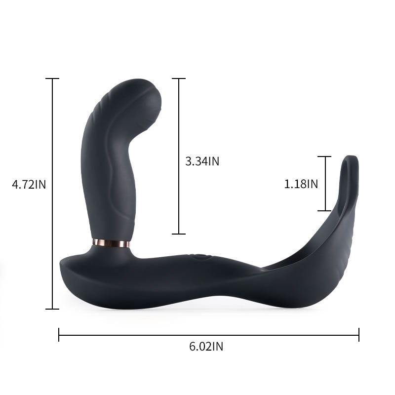 Cock Ring And Vibrating Butt Plug —— Lovelyhoneytoy