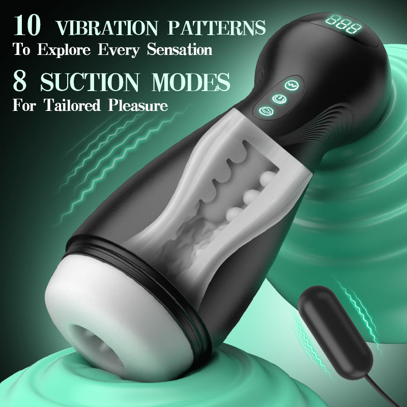 Blossom - 9 Wriggling Swaying Male Prostate Toy with Big Glans