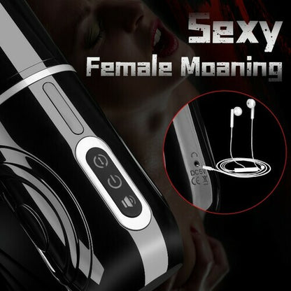 Vibrbud - POWER KING Water bottle Ultra-Technical Hands-free 7 Telescopic Rotation Modes Male Masturbator Cup