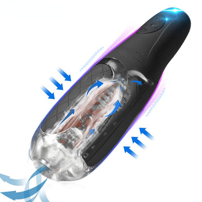 Automatic Male Masturbators with 10 Vibrations Penis Pump Glans Training Tool