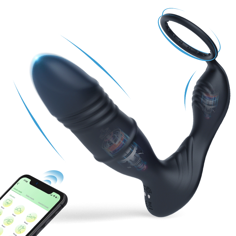 Pre-saleMurphy-APP/Controller & 9-Telescopic / Vibration & Penis Ring