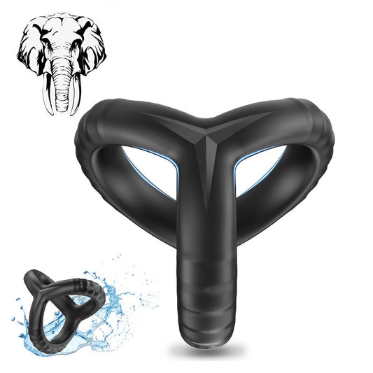 Fun Toys Double Ring Liquid Silicone Lock Ring Husband And Wife Co Vib