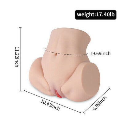 Ruby 17.4lb Spread Eagle Vagina Anus Realistic Male Masturbator