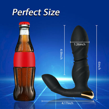 8-Frequency Vibration Thrusting Anal Vibrator Butt Plug