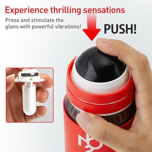 AcmeJoy Dual-ended Manual  Rotating Masturbator Male Pressing Vibration Sex Toys
