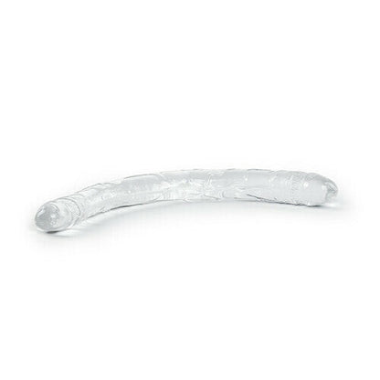LELE Transparent Double-ended Manual Dildo 14.76 Inch