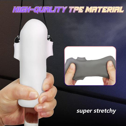 GALAKU 2 Interchangeable Sleeves 12*8 Vibrating Exerciser Masturbation Cup