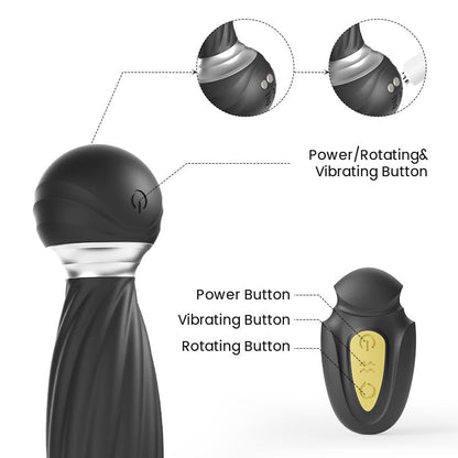 DAISY - 7 Vibrating & 7 Head Rotating Remote Prostate Anal Butt Plug