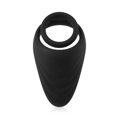 Silicone Erection Enhancing Dual Dick Ring with Taint Teaser