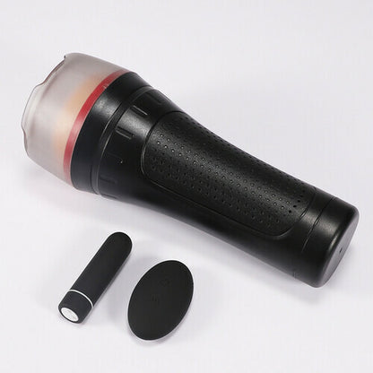 S-HANDE 2 IN1 Vibrating & Realistic Vagina Fleshlight Masturbator