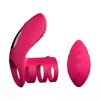 Lock Ring Usb Charging Vibration Wireless Remote Control Vibrating Rod