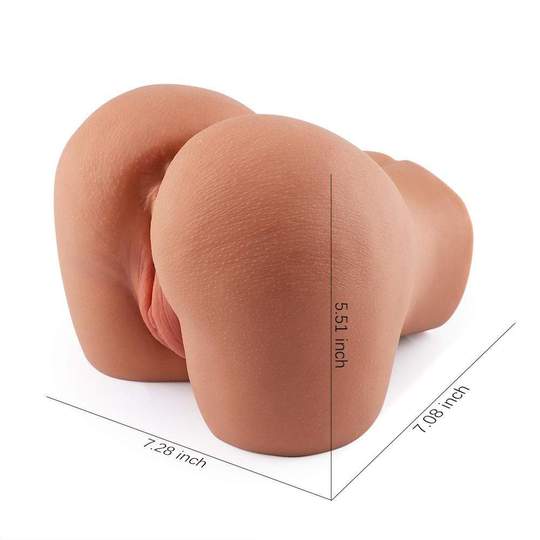 4.3lb Muy Sexy Latin Virgin Adrianna Cowgirl Dual-Entry Curvy Realistic Butt Masturbator