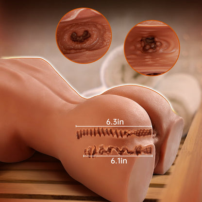 10.7 lb Hayley Busty Tanned Hottie Dual-Entry Lifelike Doll Masturbator