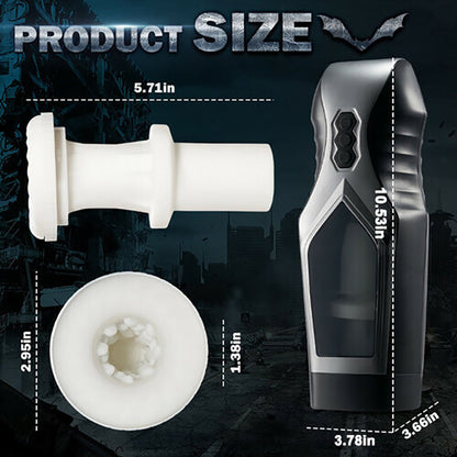 ACMEJOY -7 Thursting & Vibrating with Huge Visible Window Oral Male Masturbator