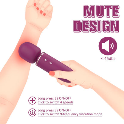 Enrichment Peak Wand Massager 4 Speeds Clit Vibrators