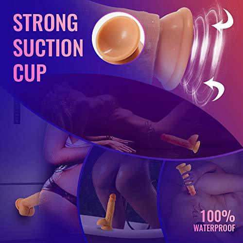 8.3-Inch 4 in 1 Thrusting Rotation Vibrating Heating Lifelike Dildo