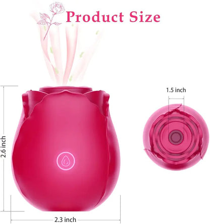 Rose Sucking Vibrator Sex Toys For Women Yellow