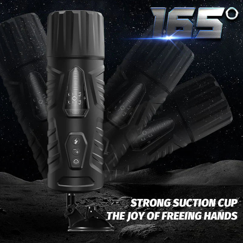 Adam-7 Thrusting & Rotating Modes with Strong Suction Cup for Penis Stimulation Male Masturbator Cup