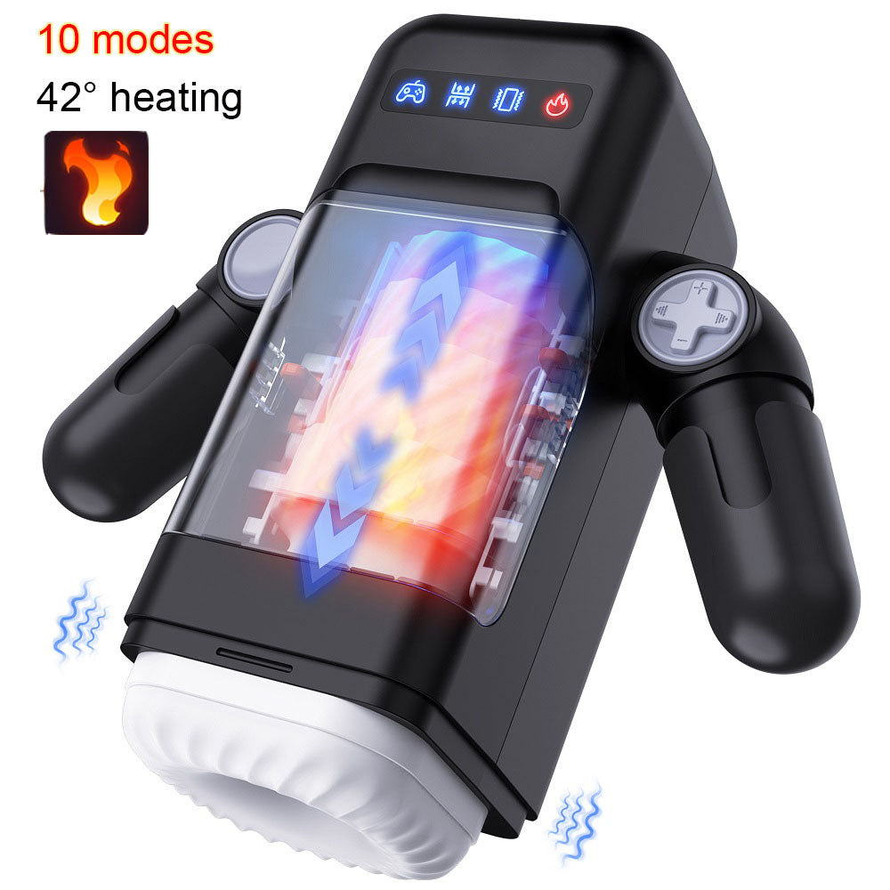 Vibrbud-Game Cup -thrusting Vibrating Masturbator With Heating Function