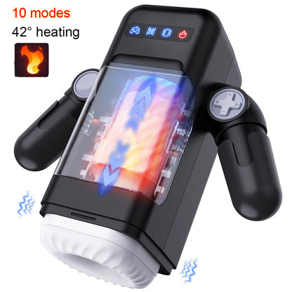 Vibrbud-Game Cup -thrusting Vibrating Masturbator With Heating Function