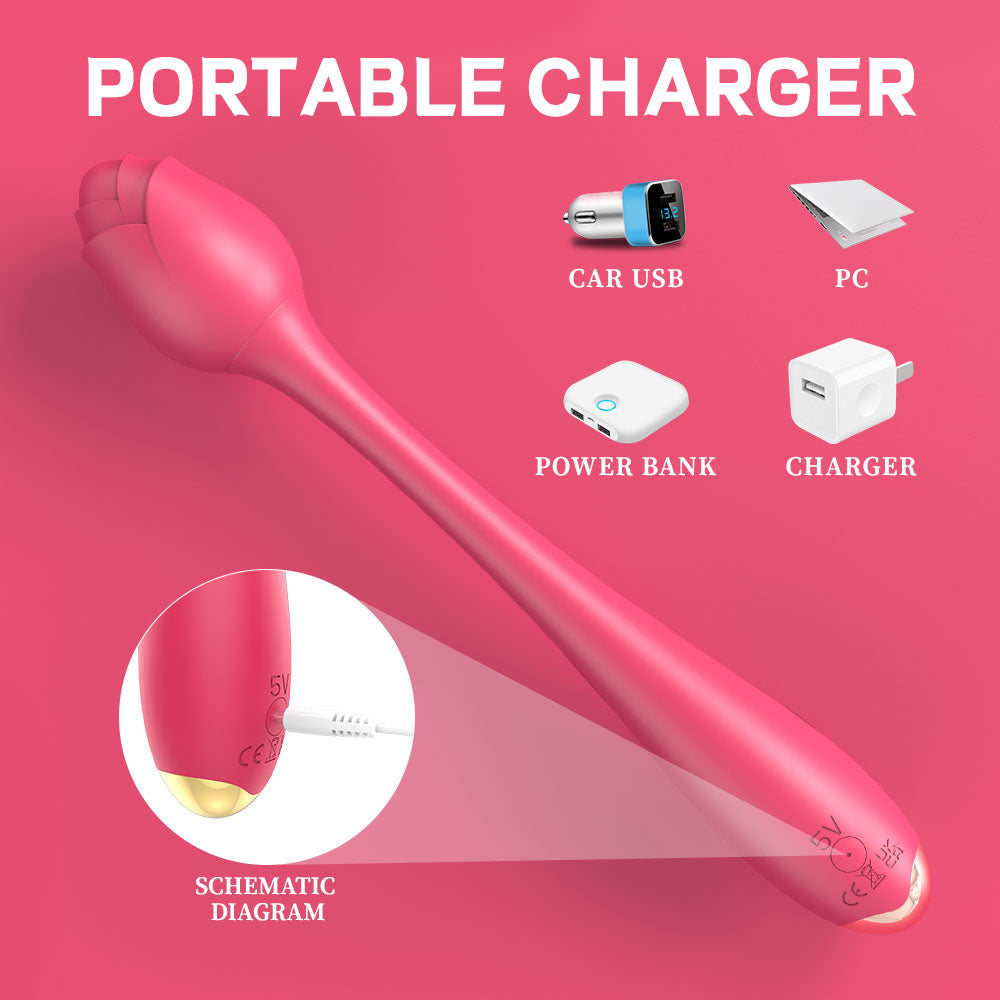 Rose Massage Vibrator Wand
