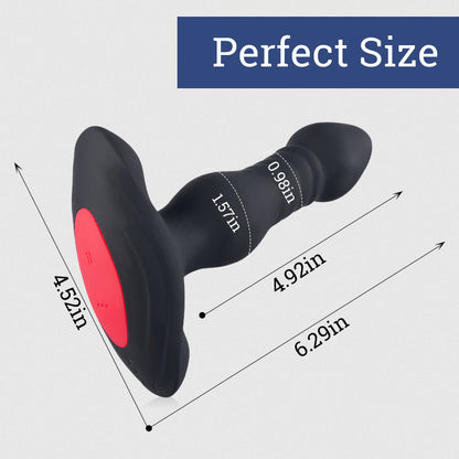 INVADER 3 Thrusting 10 Vibrations Anal Plug with Remote Controller