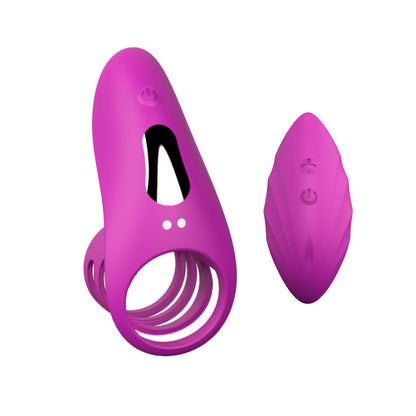 Lock Ring Usb Charging Vibration Wireless Remote Control Vibrating Rod