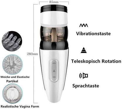 Man Masturbation Fully Automatic Aircraft Cup, Interactive Pronunciation, Fully Hands Free, Sex vibrating machine
