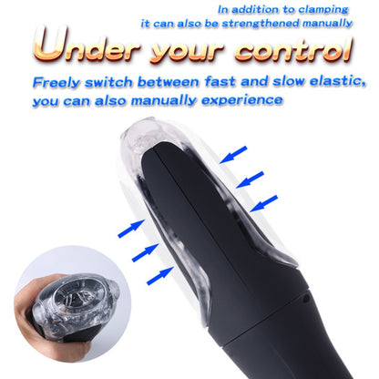 Automatic Male Masturbators with 10 Vibrations Penis Pump Glans Training Tool
