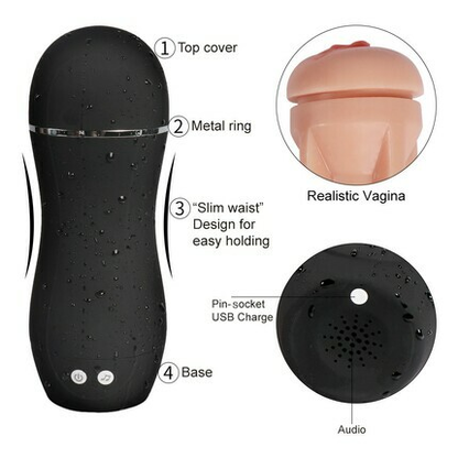 AcmeJoy 10 Vibrations Pussy Pocket Moaning Male Masturbators