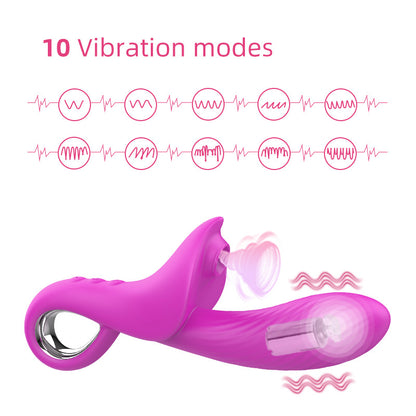 Sucking Vibrator Stimulation Silicone Massage Stick