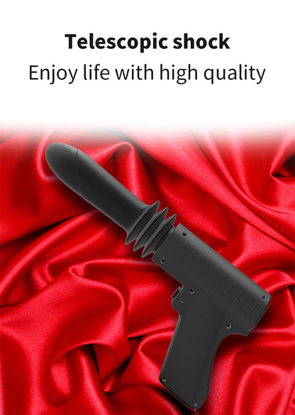 Woman Telescopic Vibrator Men G Spot Anal Pussy Gun Dildo Toy