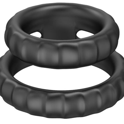 Fun Toys Double Ring Liquid Silicone Lock Ring Husband And Wife Co Vib