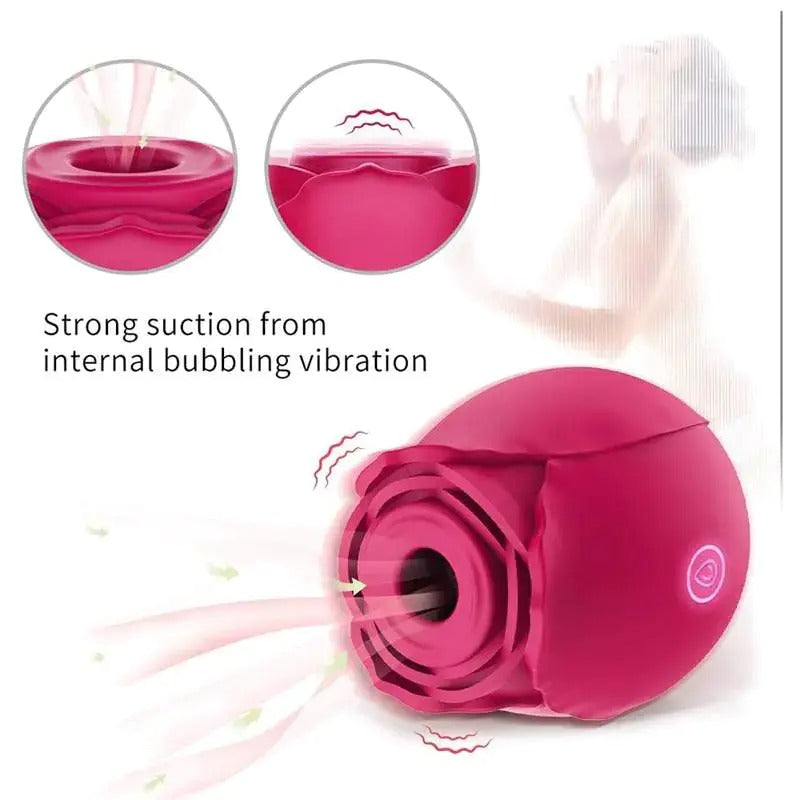 Rose Sucking Vibrator Sex Toys For Women Black