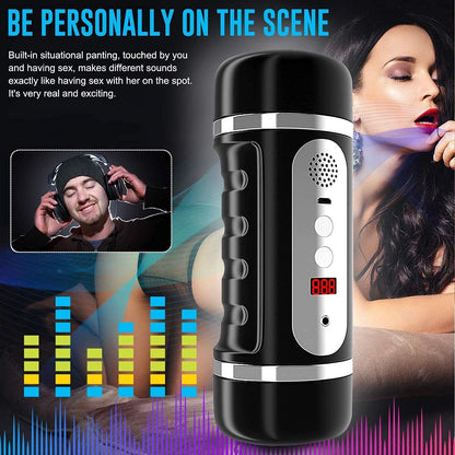Masterbrators For Men Automatic, Handsfree Modes Sucking Usb Rechargea