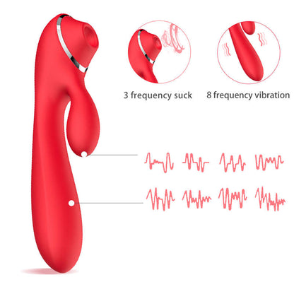 Explosion Yin Sucking Women's Multi Frequency Vibrating Stick Sucking G-point Vibration Flirting Second Tide Masturbator Fun Products