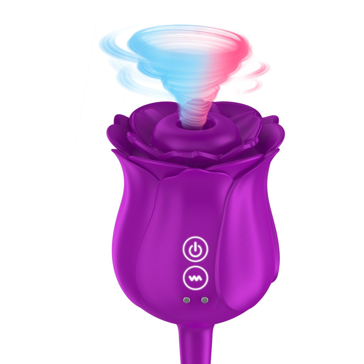 Rose Toys, Sucking Vibrator With Intense Suction 2 in 1 Vaginal Clitoris Stimulation