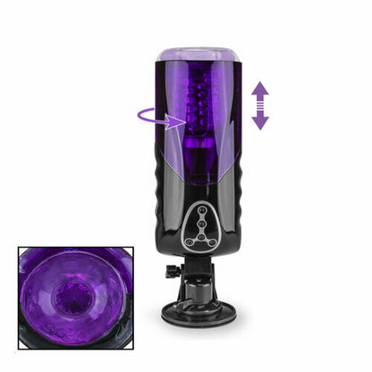 Trainer Rotating and Thrusting Suction Cup Masturbator