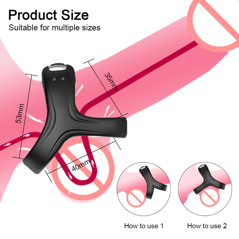 10 Speeds Male Penis Vibrating Cock Ring Vibrator Sex Toys For Men