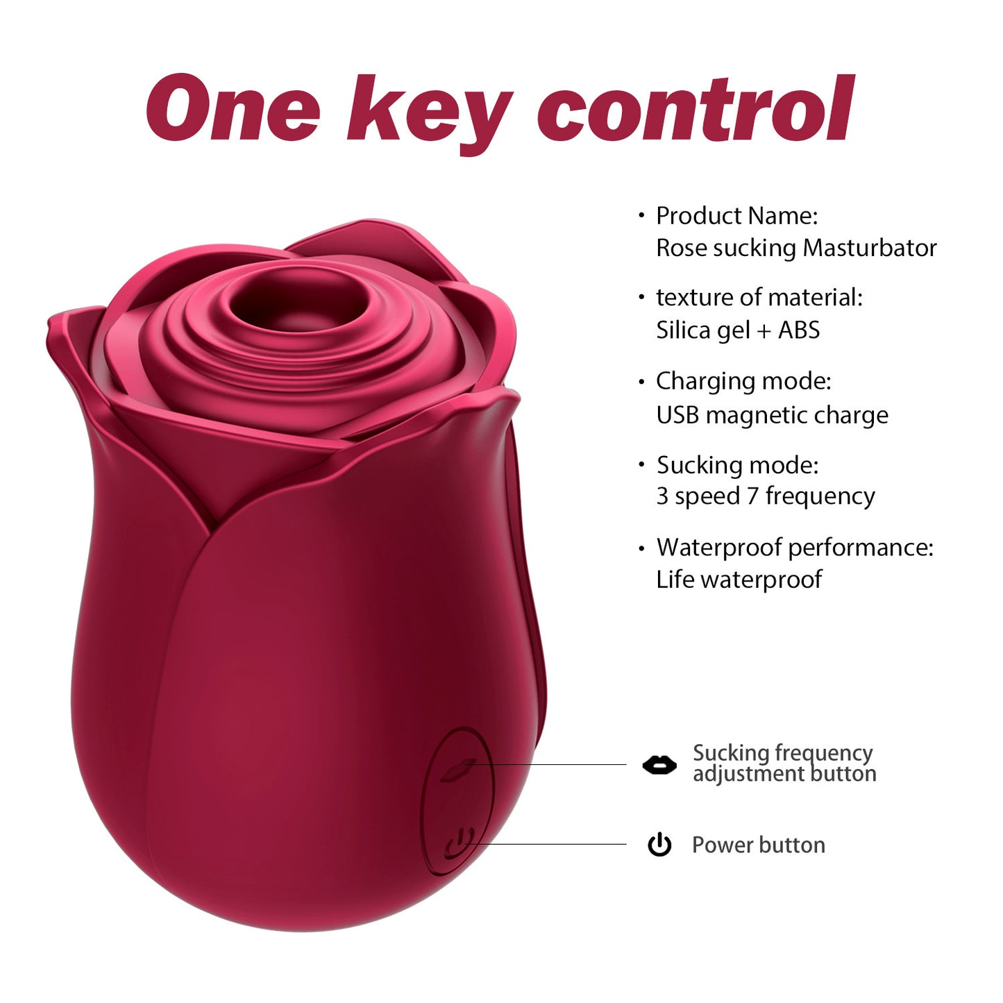 Rose Shape Vaginal Sucking Vibrators