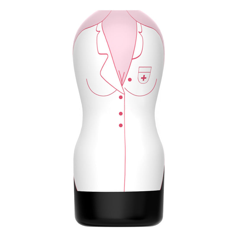 Nurse Cheongsam Manual Aircraft Cup Men's Simulated Penis Exercise Masturbation Cup Adult Products