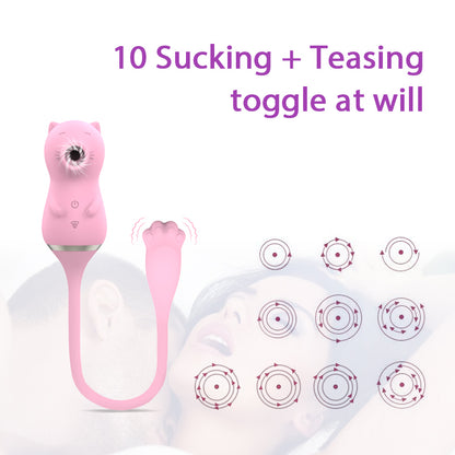 Kitten Wireless Remote Control G-spot Super Power Suck Vibrator