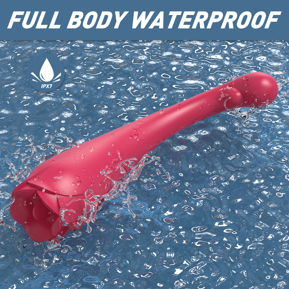 Usb Rechargeable Rose Body Wand Massager