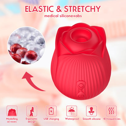 New Rose Sucking Vibrator Toy