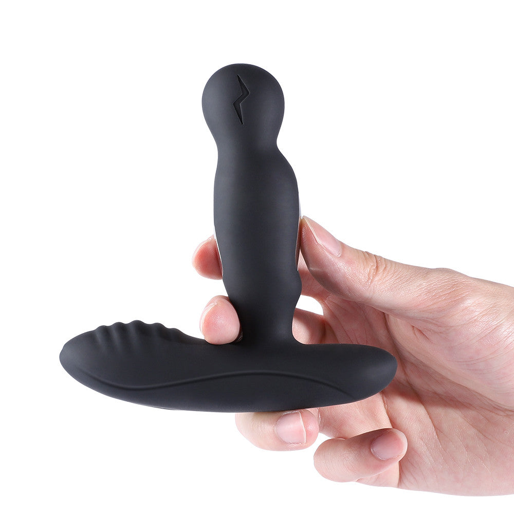 LEVETT E-Stim 360�� Rotation Vibrating Prostate Anal Plug with Remote