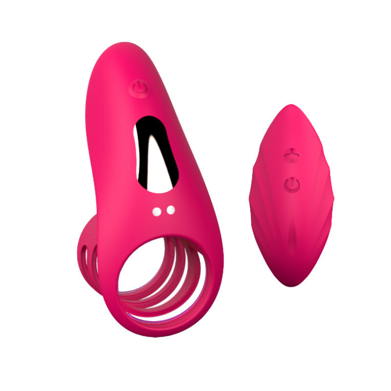 Lock Ring Usb Charging Vibration Wireless Remote Control Vibrating Rod