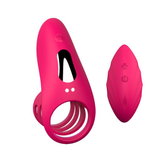 Lock Ring Usb Charging Vibration Wireless Remote Control Vibrating Rod