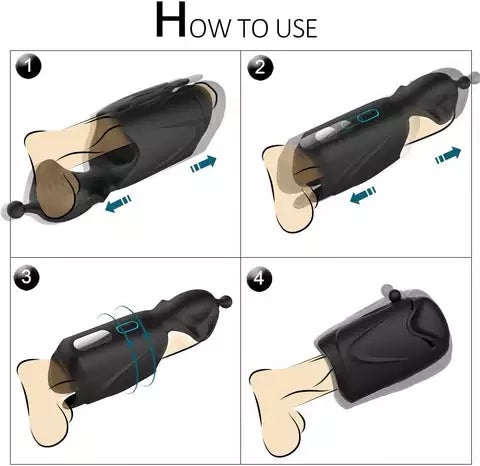 Motor Penis Glans Training 10-Vibration Masturbation Cup